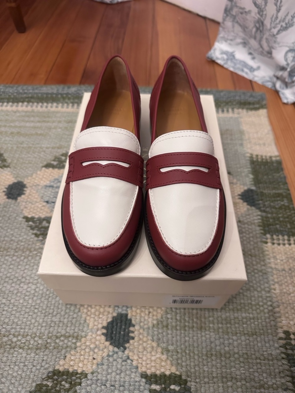 NWT Sezane Andrea Classic Two-Tone Women's Loafers size 39